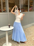 Xixi 2025 Summer New Temperament Apparent Thin High-Rise Half-Dressed Dress French Dress Dress