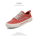 Flash-Step Autumn New Men's Shoes Korean Version Of The Trend Minimalist Casual Cloth Shoes Flat With Comfortable Board Shoes