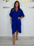 Summer New Leisure Loose Shoulder Sleeves Pure Color Irregular Kinesion