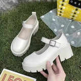 And Summer 2025 JK Uniform Shoes To Increase The Thick Bottom Of The Student Mary Jane High-Heeled Retro Single Shoes