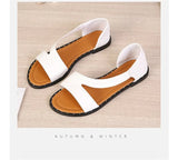 Women's Shoes 2025 Summer New Solid Fish Mouth Rivets Exposed Outside Wearing Flat Bottoms Large Fashion Sandals