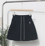 Design-Sensitive Niche Dress Half-Dress Woman Tight Waist A Trouser Skirt Open Fork Quick Dry Casual Skirt