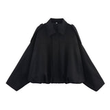 Color 2025 Spring And Autumn Leisure Tuffen Texture Collar Pilot Jacket Women