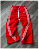 Trousers Direct Hooded Trousers Striped Plus Velvet Sweatpants