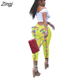 Women Jeans Back Criss-cross Lace Up Sexy Hole Sheath Elastic Mid Waist Long Pencil Denim Ankle-Length Pants Skinny