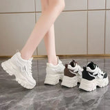 Height Women's Shoes Small Autumn Thick Bottom Increase Leisure Dad Sneakers 2025 Women's New 8Cm Loose