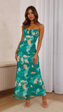 Zingj Summer Fashion New Sexy Sling Back Hollow New Printed Dress
