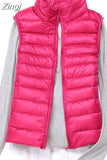 Winter women's Down Vest Fashion Female Sleeveless Coat Ladies Jacket Vest Warm Down Jacket for Women