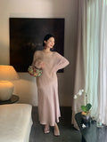 Xixi 2025 Autumn Dress New High-Waisted Vertiny Temperament Sling Dress High-End Long Dress Women