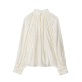 Women's Clothing Explosion Fashion Casual Temperament Collared Folded