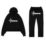 Zingj Vintage Popular Logo Letter Print Loose Hoodie Y2K Hip Hop Street Dress Men And Women's Jumper Casual
