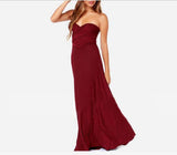 Cross-Back Sexy Tie Dress Long Dress