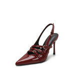 Design 2025 New Summer Commuting Style French High-Fashion Fashion Back High Heel Single