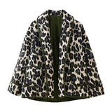 Women's ZA New Printing Fashion Loose Lamb Wool Leopard