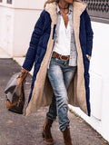 Women's Cotton Clothes Solid Color Hooded Multi-Color Optional Double-Sided Ladies Warm Thick