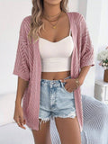 Summer Short-Sleeved Bohemian Thin Knitted Cardigan Women's