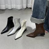 Martin Boots Short Boots Women's Autumn And Winter With Women's Boots Fashion Coarse And Thin Boots Small Design High
