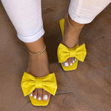 Cool Drag Women 2025 Summer New Bow Cool Drag Women Flat-Soled Popular