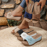 Slopes And Slippers Women 2025 Summer New Hollow Explosion Sandals Women Lightly Wear