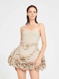 Women's New Sexy Open Shoulder-To-Shoulder-Meared Dress Slimy Floral