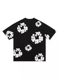 Fashion Trend Foam Printing Loose T-Shirt Y2K Hop Streetwear Men's And Women's Jacket Casual Top