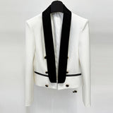 New Star Fashion Collage Hit The Blue Fruit Collar Short Small Suit