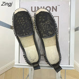 New Espadrilles Women's Fashion Flat Shoes 2023 Sapatos Flax Ballet Chaussure for Espadrille Comfortable