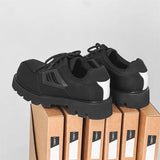 Zingj Advanced Sense Big Head Leather Shoes Men Function Wind Cool Handsome Fashion Shoes Dark Thick Platform Derby Shoes