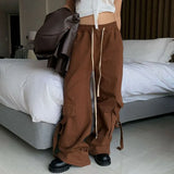 Elastic Waist Straight Leg Cargo PantsOutfit