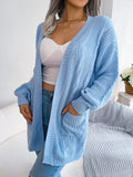 And Winter Lantern Sleeve Casual Pocket Cardigan Sweater Coat Explosion Women's