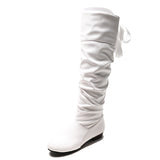 Size 43 Women After Tied High Boots Women Wish Autumn And Winter Folds Low And Long