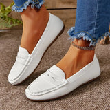 Bean Shoes 2025 New Four-Season Light Casual Shoes Fashion Lazy One-Legged Women's Shoes Round Head Women's Single