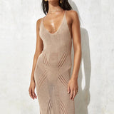 New Knitted Sling Bikini Holiday Dress Sexy Bikini Beach Open Dress