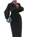 Lantern Sleeve Large Lapel Woolen