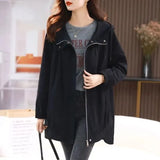 Women's Trench Coat Lady 2024 Spring And Autumn New Large Size Loose Thin Casual Versatile Long Coat Female Coat-Outfit