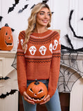 And Winter New Sweater Women's Loose Halloween Unique Skeleton Collar Long-Sleeved
