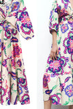 Printed Long Dress Women Cut Out Midi Dresses Woman Ruffle Beach Summer Dress Women 2023 Vintage Elegant Women's