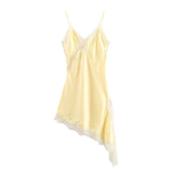Women's Explosive Fashion Leisure Vacation Lace Asymmetric Sling