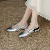 Evening Wind Shallow Mouth Coarse High Heels Women 2025 Spring And Summer New Retro Street Shooting Small Leather Shoes Side Bright Leather