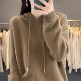 Hooded Sweater Autumn And Winter New Fashion Sweater Knitted Shirt Tsets Thicken Warm Sweater Hooded Sweater Hooded Sweater