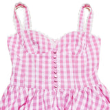 Pink Plaid Mini Dress- Outfit