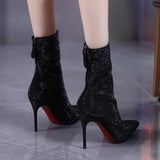 Boots Women's New Fashion Headposts In Autumn And Winter 2025 Zipper High-Heere Short Boots And Fashion Women's