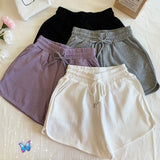Zingj Women Wearing Shorts Summer 2024 Korean Version Of High Waist Casual Wide Leg Pants Ins Students Loose Thin Sports Hot