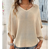 Beach Women's Casual Free-Fitting Bat Sleeve Holiday Beach