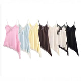 Women's Explosive Fashion Leisure Vacation Lace Asymmetric Sling