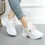 Women's Lequint Small White Shoes Women 2025 Spring And Autumn Breathable New Korean Version Of High-Heeled Tourism Shoes Flat Running