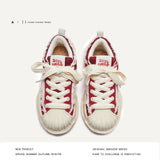 Zodiac Dragon New Year Version Of The Street Bread Shoes Thick Soles Increase The Red Shoes Red Plate Shoes Men And Women's Couple Fashion
