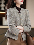 Small Fragrant Coat Women's Autumn Women's Coarse Flowers, The Short 2025 Autumn Dress Women's Fashion