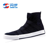 Men's Shoes 15A01 New Men's Shoes Korean Version Of High-Top Shoes One-Legged Canvas Shoes Men's Casual Shoes