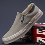 The Autumn Of 2025, The New Men's Shoes Korean Version Of The Trend Of Casual Men's Canvas Shoes Design Sense Low Help Flat-Bottomed Board